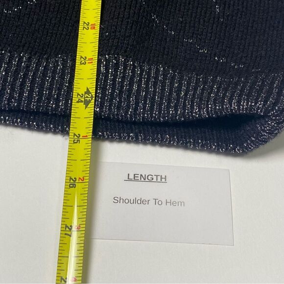 Vintage 80s Renee Tenner for Jeanne Pierre Lambs Wool Metallic Sweater Women' LG - Picture 13 of 13